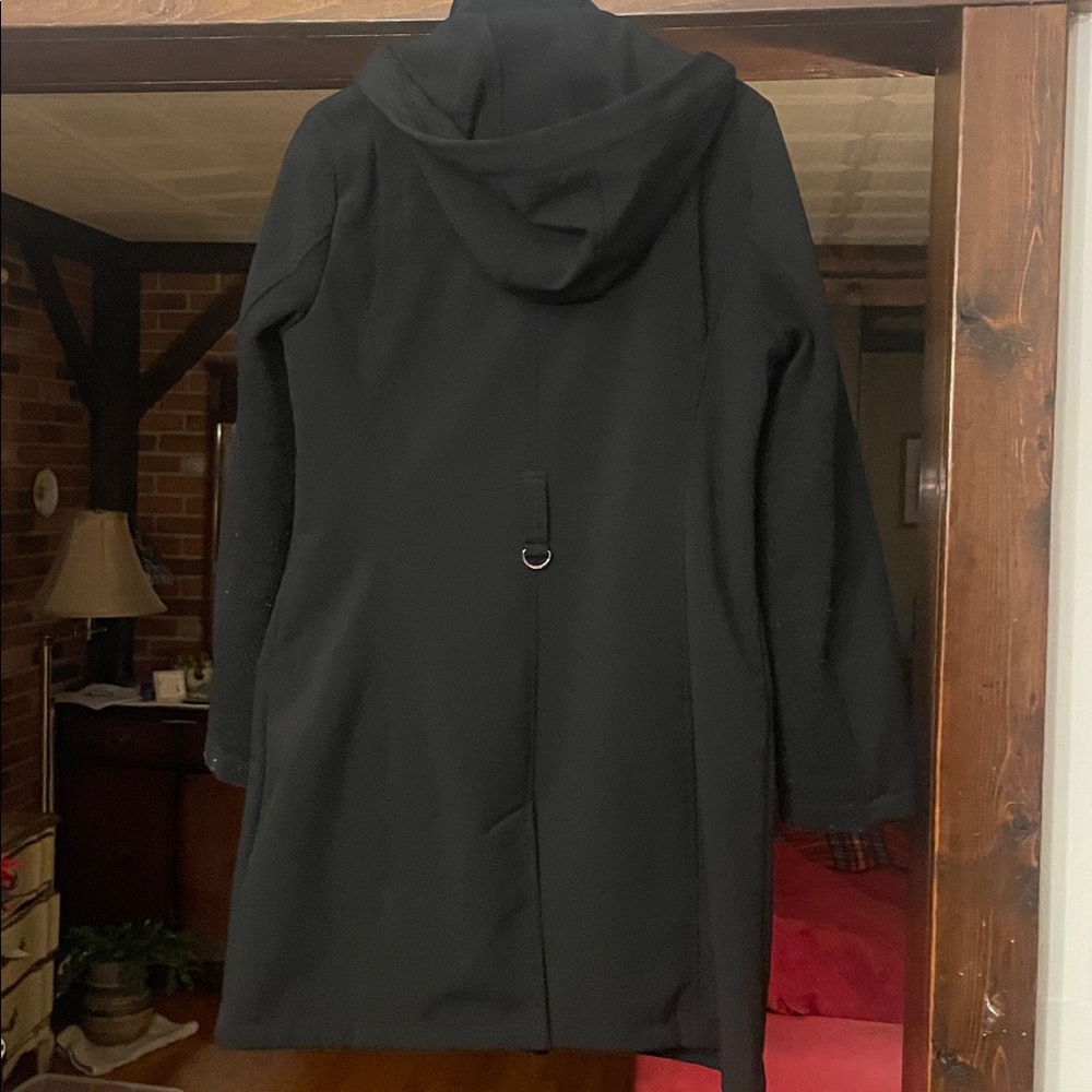 Calvin Klein Black Double-Breasted water resistant Coat - Picture 2 of 14